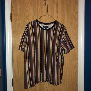 Pacsun vertical striped patter short sleeve tee